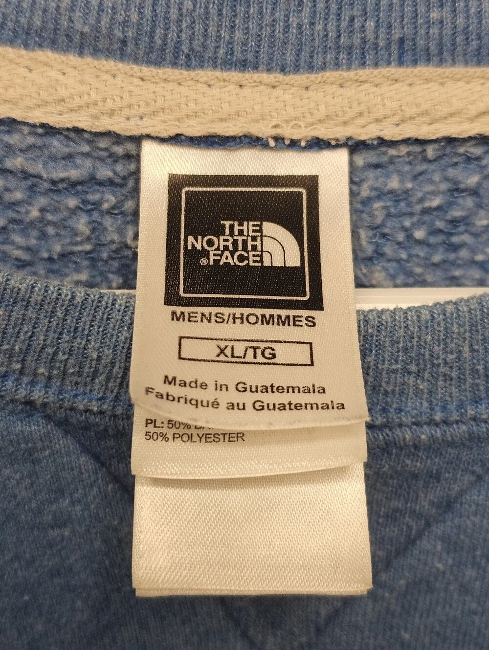 The North Face Men’s XL Crew Neck sweatshirt Gray White Logo